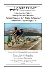 Bike Friday Ti Lite XL Traveler User Manual