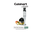Cuisinart Smart Stick CSB-77C Instruction/Recipe Booklet