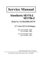 ViewSonic VE175b-2 Service Manual
