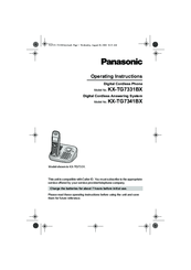 Panasonic KX-TG7341BX Operating Instructions Manual