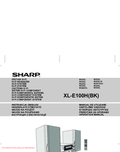 Sharp XL-E100H(BK) Operation Manual