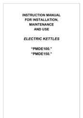 Firex PMDE100 Instruction Manual For Installation, Maintenance And Use