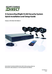 Security Cameras Direct PDC1000 Quick Installation And Setup Manual