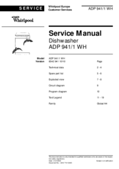 Whirlpool ADP 941/1 WH Service Manual