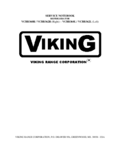 Viking VCBB362L Service Manual