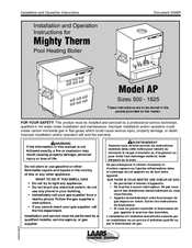 Mighty Therm AP1010 Installation And Operation Instructions Manual