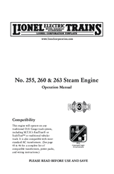 Lionel Conventional 2-6-0 Mogul Steam Locomotive Operation Manual