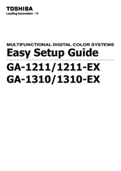 Toshiba GA-1310-EX Easy Setup Manual