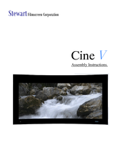 Stewart Filmscreen Corp Cine V Assembly Instructions Manual