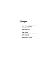 Seagate ST318203FC Installation Manual