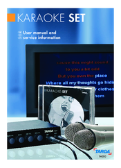 Targa TM200 Karaoke-Set User Manual And Service Information