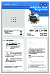 Digital Equipment .WDR Camera Series Owner's Manual