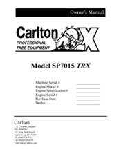Carlton SP7015 TRX Owner's Manual