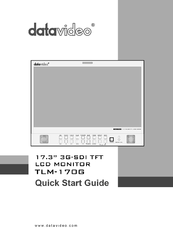 Datavideo TLM-170G Quick Start Manual