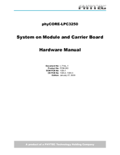Phytec phyCORE-LPC3250 Hardware Manual