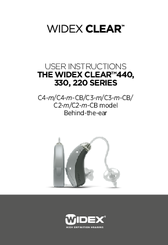 Widex CLEAR330 Series User Instructions