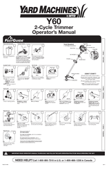 Yard Machines Y60 Operator's Manual
