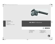 Bosch GBL 800 E Professional Original Instructions Manual