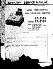 Sharp ER-2385 Service Manual