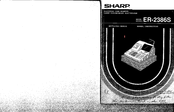 Sharp ER-2386S Instruction Manual