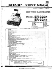 Sharp ER-3231 Service Manual
