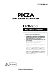 Roland Picza LPX-250 User Manual