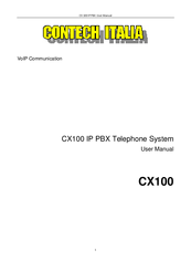 Contech Italia CX100 User Manual