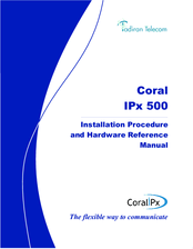 Tadiran Telecom Coral IPx 500 Installation Manual