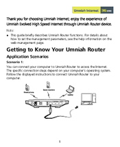 Umniah 3G Evo Router User Manual