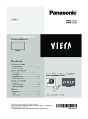 Panasonic VIERA ST60M Operating Instructions Manual