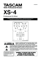 Tascam XS-4 Owner's Manual