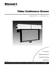 Stewart Filmscreen Corp VCS-1007 Owner's Manual
