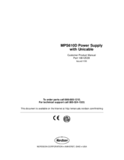 Nordson MPS610D Product Manual