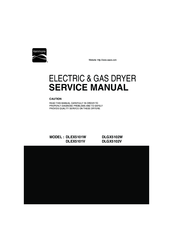 Kenmore DLEX5101W Service Manual