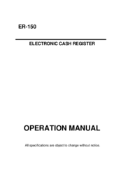 Samsung ER-150 Operation Manual