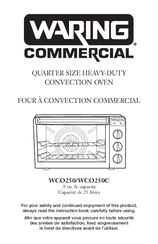 Waring WCO250C User Manual