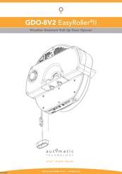 Automatic Technology GDO-8V2 EasyRoller II Installation Instructions Manual