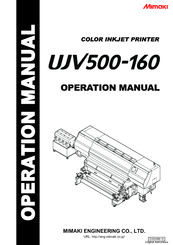 MIMAKI UJV500-160 Operation Manual