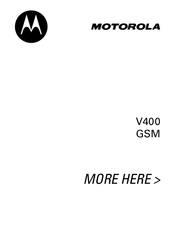 Motorola V400 Manual