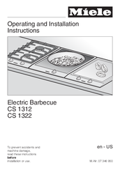 Miele CS 1312 Operating And Installation Instructions
