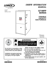 Lennox G71MPP Manuals | ManualsLib