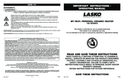 Lasko My Heat 100 Series Operating Manual