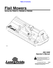 Land Pride FM4088 Operator's Manual
