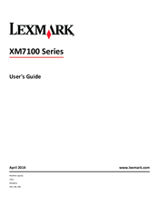 Lexmark XM7100 Series User Manual