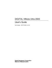 Digital Equipment HiNote Ultra 2000 User Manual
