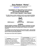 Easy Radiant Works PPRTH-85-25 Installation & Operating Instructions Manual