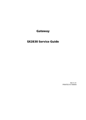 Acer SX2830 Service Manual