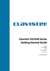 Clavister SG3200 Series Getting Started Manual