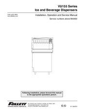 Follett VU155 Series Installation, Operation And Service Manual