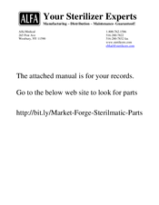 Market Forge Industries STM-EL Owner's Manual